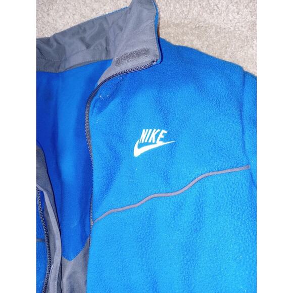 Kids Nike Reversible Jacket Zipper Blue/Grey - Picture 2 of 5